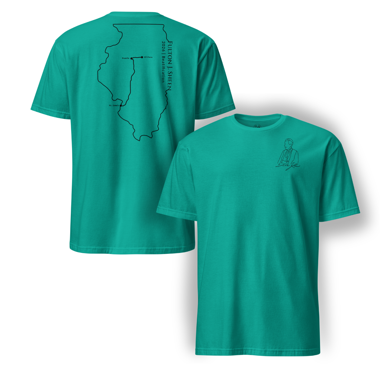 Ink T-Shirt - Sheen Pilgrimage (Matte Black)