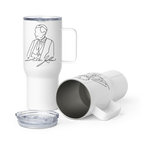 Travel mug with a handle +FJS Signature