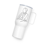 Travel mug with a handle +FJS Signature