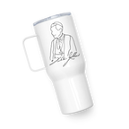 Travel mug with a handle +FJS Signature