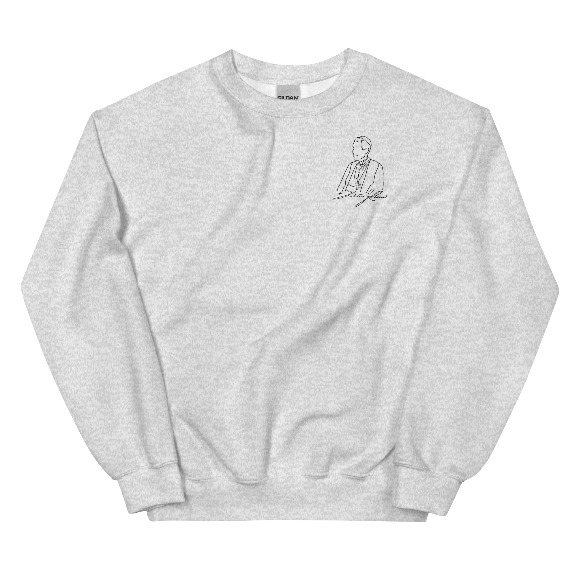 Custom Ink Sweatshirt - Ven. Fulton J. Sheen (Matte Black)