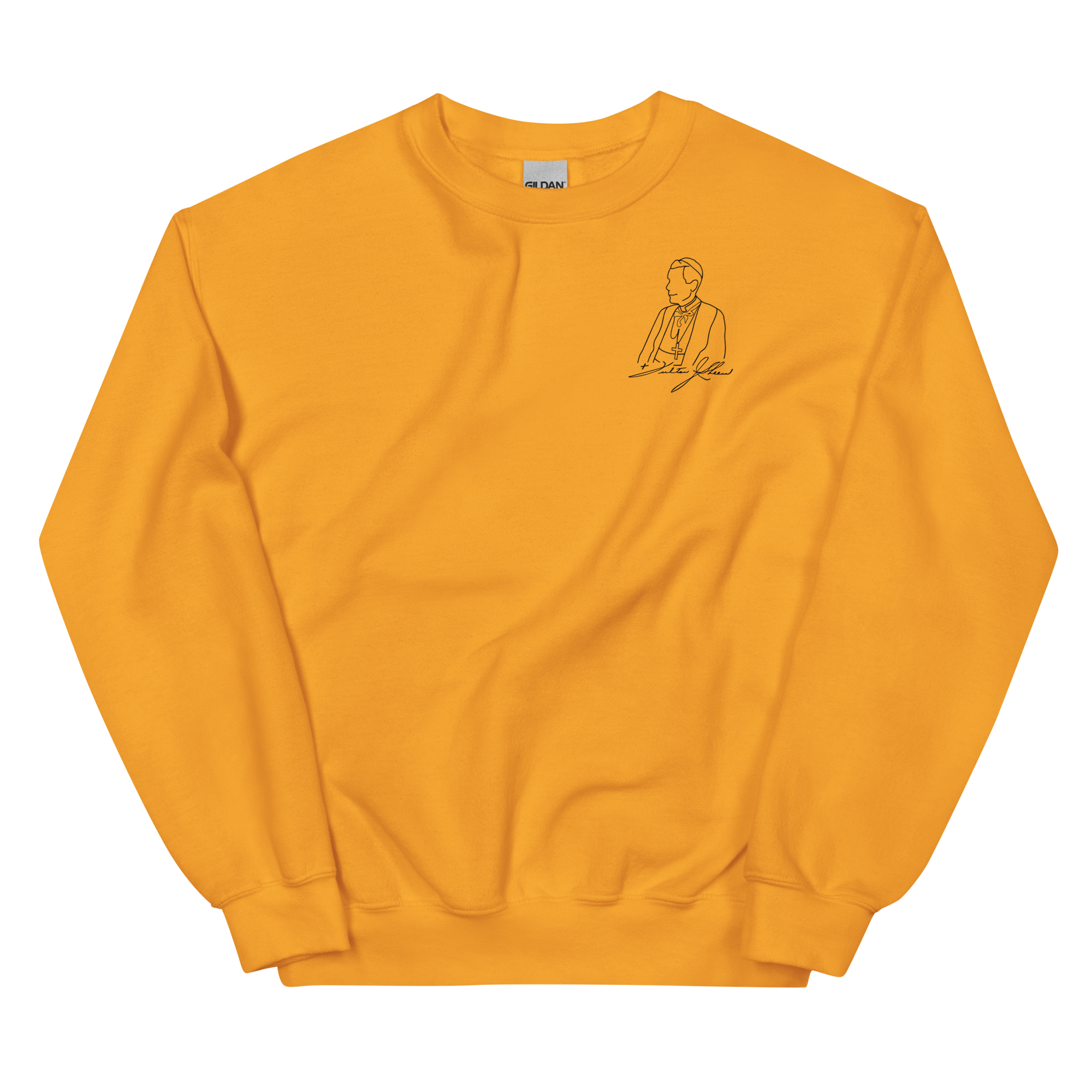 Custom Ink Sweatshirt - Ven. Fulton J. Sheen (Matte Black)