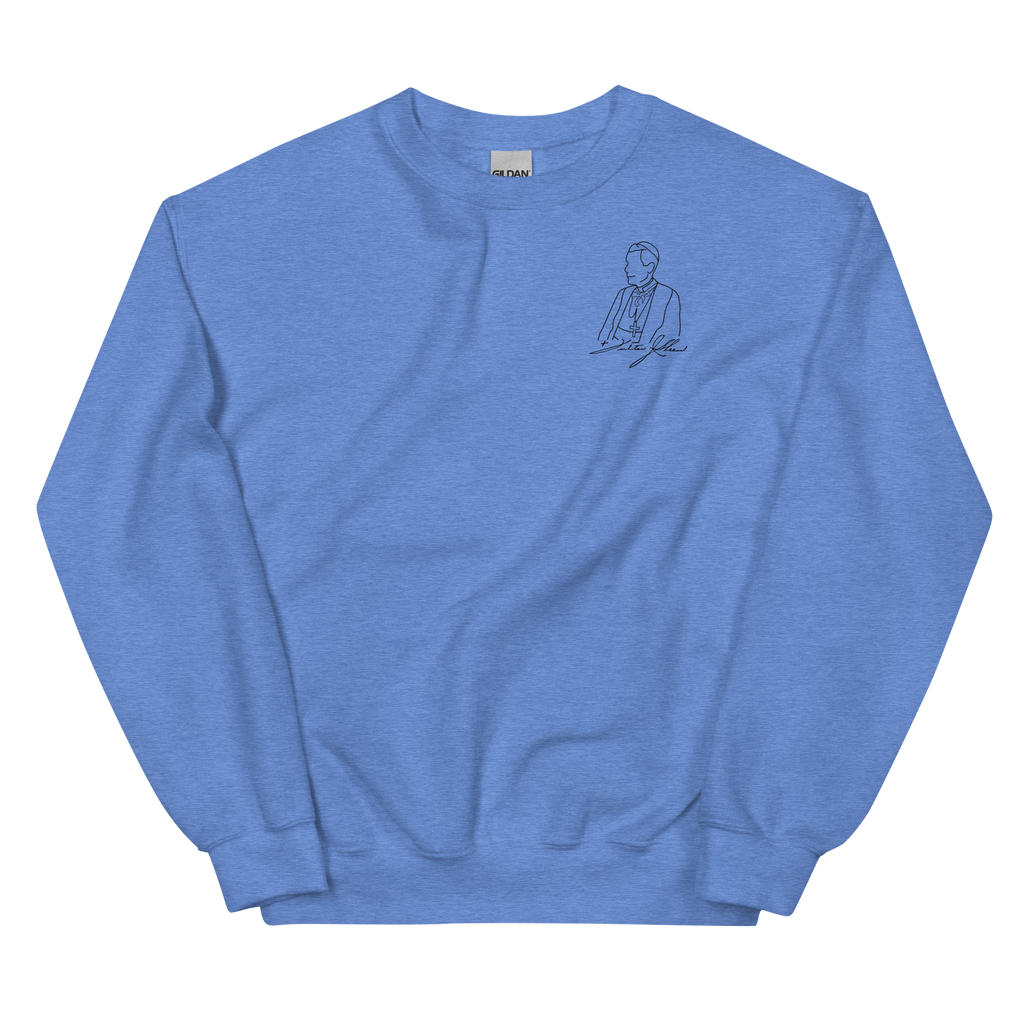 Custom Ink Sweatshirt - Ven. Fulton J. Sheen (Matte Black)