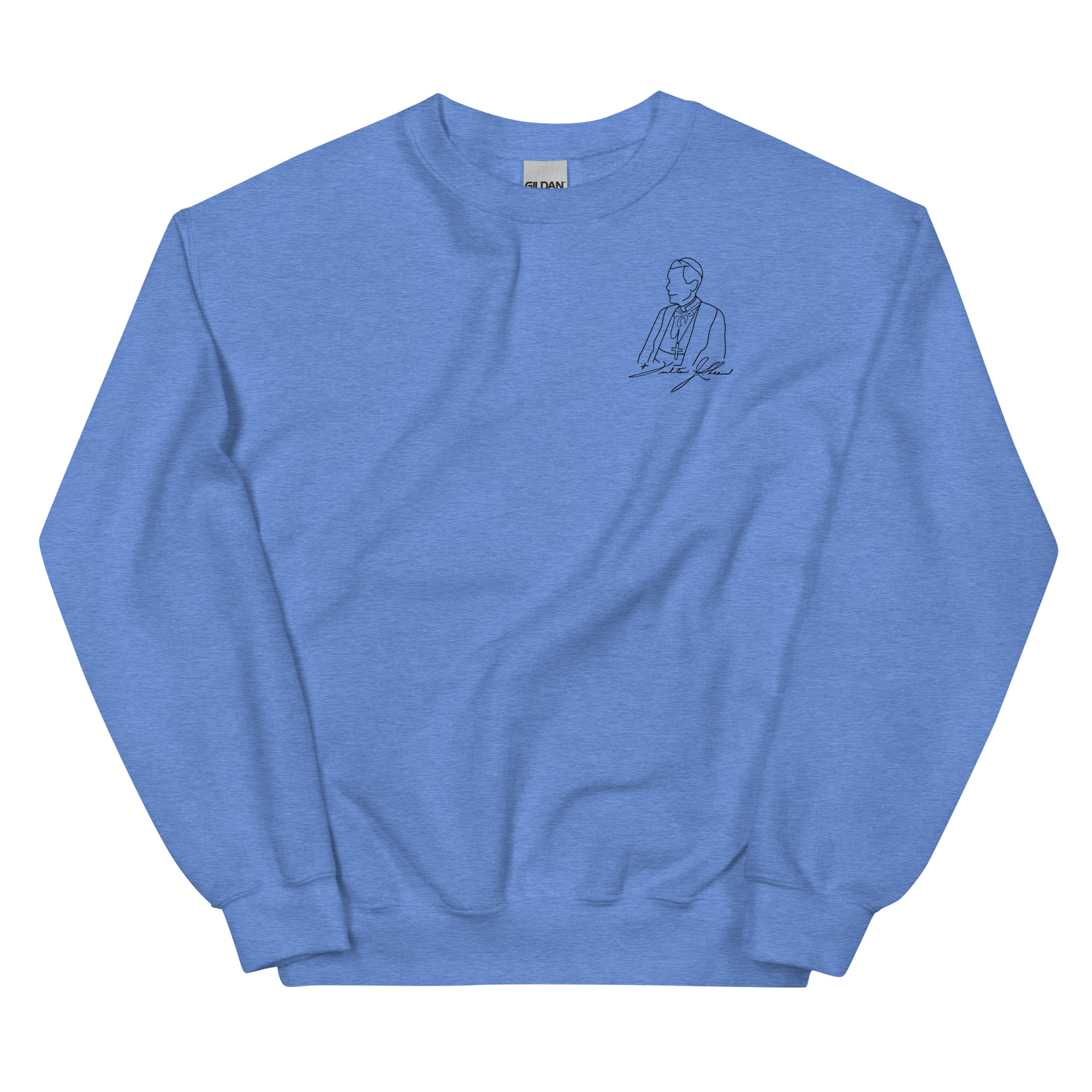 Custom Ink Sweatshirt - Ven. Fulton J. Sheen (Matte Black)