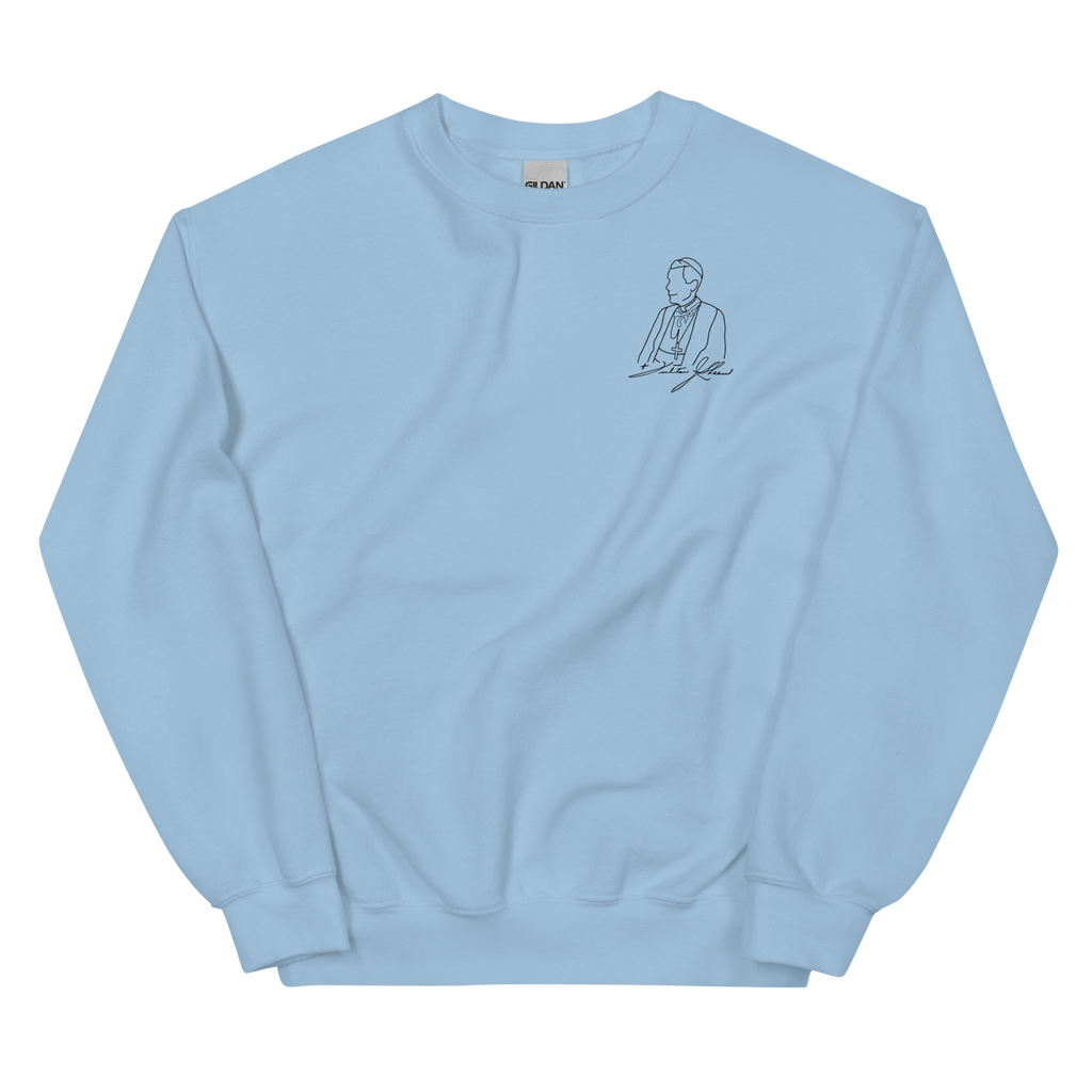 Custom Ink Sweatshirt - Ven. Fulton J. Sheen (Matte Black)