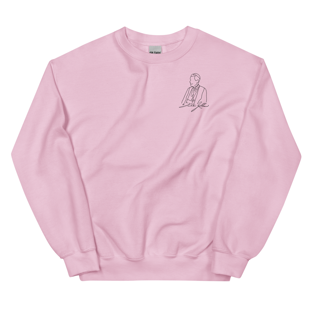 Custom Ink Sweatshirt - Ven. Fulton J. Sheen (Matte Black)