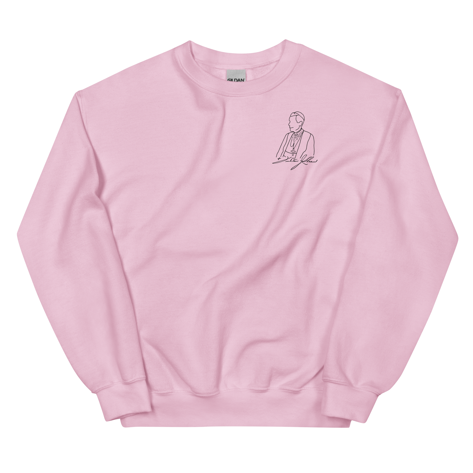 Custom Ink Sweatshirt - Ven. Fulton J. Sheen (Matte Black)